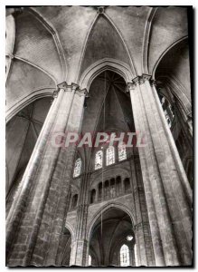 Postcard Modern Cathedrale St Etienne of Bourges Vaults Pillars and Stained G...