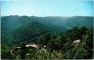 Postcard VA Cumberland Gap - Overlook Terrace on the Pinnacle