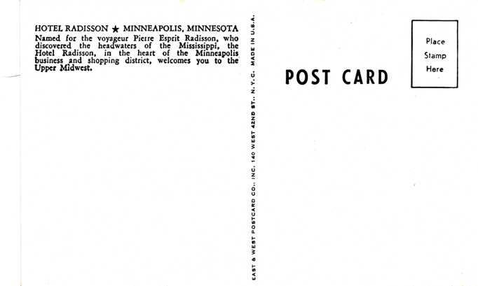The Hotel Radisson - Minneapolis MN, Minnesota
