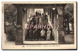 Old Postcard Sainte Anne D & # 39Auray Staircase La Scala Sancta