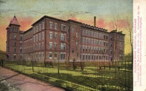 Vintage Postcard 1908 Alexian Brothers Hospital North Side Of City Chicago IL