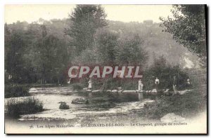 Old Postcard The Alps Mancelles St Leonard Wood of The Rosary group of rocks