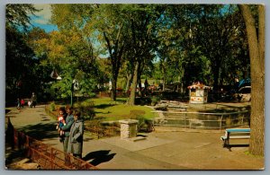 Postcard Montreal Quebec c1967 Lafontaine Park Zoo Defunct Closed 1989