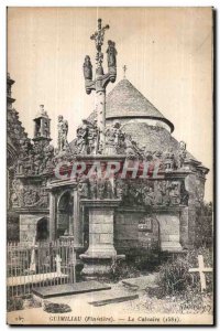 Old Postcard Guimiliau Calvary