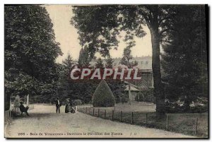 Old Postcard Bois de Vincennes Behind the Bits Pavilion