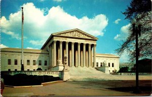 US Supreme Court Building Washington DC Library Congress Postcard Capitol 