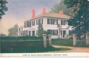 Concord MA, Massachusetts - Home of Ralph Waldo Emerson - DB