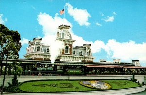 Florida Orlando Walt Disney World Railroad Depot and Narrow Gauge Steam Train