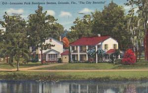 Florida Orlando Lancaster Park Residence Section 1952 Curteich