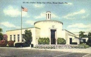 Miami Beach, FL USA Post Office Unused 