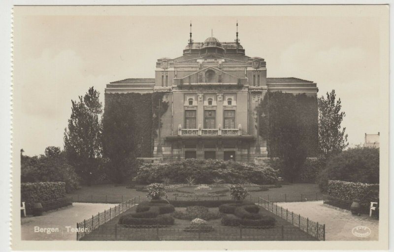 Norway; Bergen, The Theatre RP PPC by AS/FBP, Unused, Ex Booklet, c 1930's 