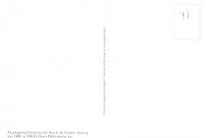 Thanksgiving Dinner, For The Ranch 