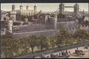 London Postcard - The Tower and Tower Bridge  RS3321