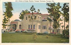 Home of Cody Fowler Temple Terraces TAMPA, FLORIDA 9063 POSTCARD