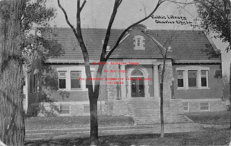 IA, Charles City, Iowa, Public Library Building, 1909 PM, Williams No 3062
