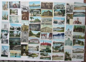 Lot of 516 ANTIQUE & VINTAGE POSTCARDS RPPC TOWNS VIEWS RPPC COMIC NO CHROMES  