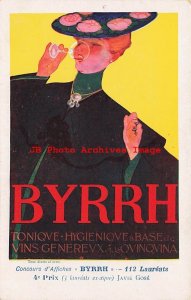 Advertising Postcard, Byrrh Wine Aperitif, Artist Javie Gose