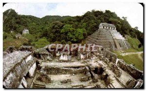 Postcard Old Zona Arqueologica Palenque Chiapas vista desde El Observatotio C...