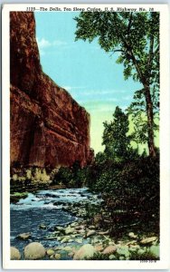 M-58326 The Dells Ten Sleep Canyon US Highway No 18 Wyoming