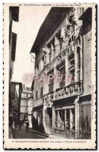Postcard Old Valence sur Rhone The House of heads or Napoleon lived during hi...