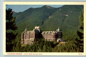 Postcard~CPR Banff Springs Hotel..Rockies~Canada