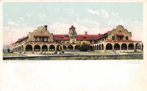 Hotel Castaneda Las Vegas New Mexico 1908 Phostint postcard