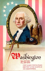 George Washington The Father Of Our Country Embossed