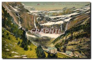 Old Postcard Gavarnie L & # 39Hotel circus and the circus