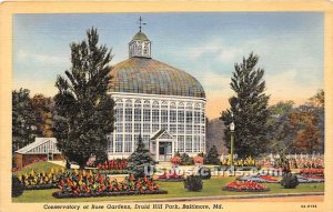 Conservatory, Rose Gardens, Druid Hill Park in Baltimore, Maryland