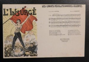 Mint 1930 France Postcard French Communist Party Revolutionary Songs