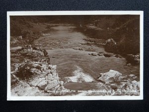Yorkshire GRASSINGTON The Wharfe from Tin Bridge c1920's RP Postcard