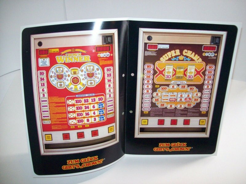 Crown Winner Super Champ FLYER Bergmann Original Slot Machine German Text 