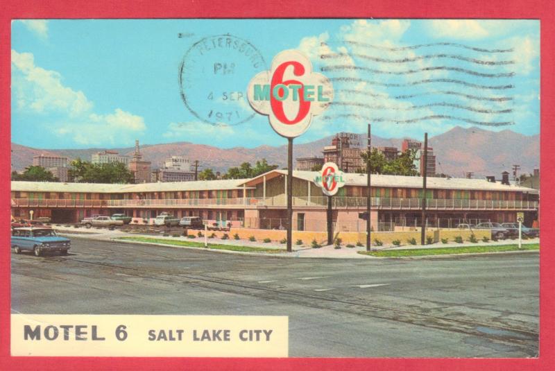 GREETINGS MOTEL 6 SALT LAKE CITY, UTAH  1971  SEE SCAN