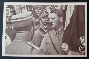 GERMAN EMPIRE THIRD REICH POSTCARD - ADOLF HITLER 'BLOOD FLAG'