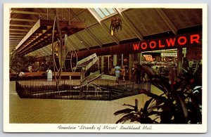 Woolworth Fountain Strands Mirror Southland Mall Whitehaven Tennessee Postcard