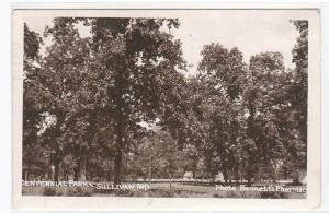 Centennial Park Sullivan Indiana 1947 Real Photo RPPC postcard