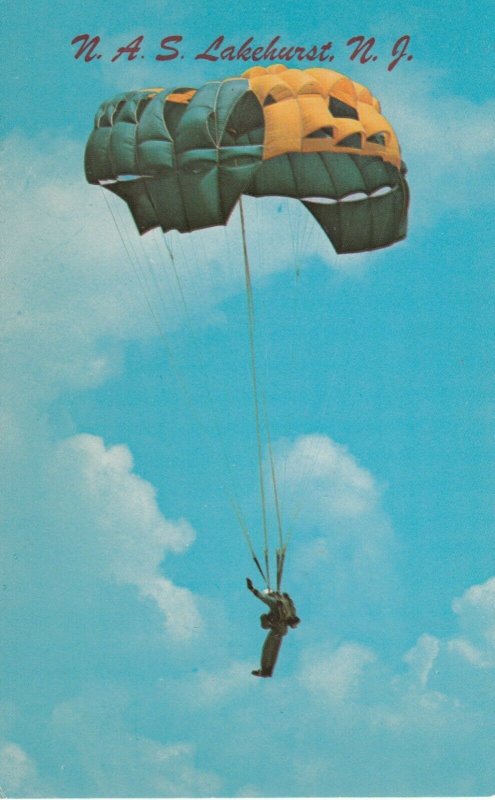 N.A.S. LAKEHURST , New Jersey, 1950-60s ; Sport parachutist