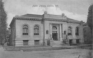 Public Library Goshen Indiana 1910c postcard