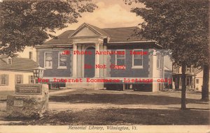 VT, Wilmington, Vermont, Memorial Library, Exterior View, No 3043