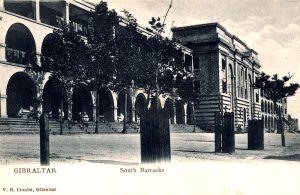 Gibraltar South Barracks Vintage Postcard 09.82