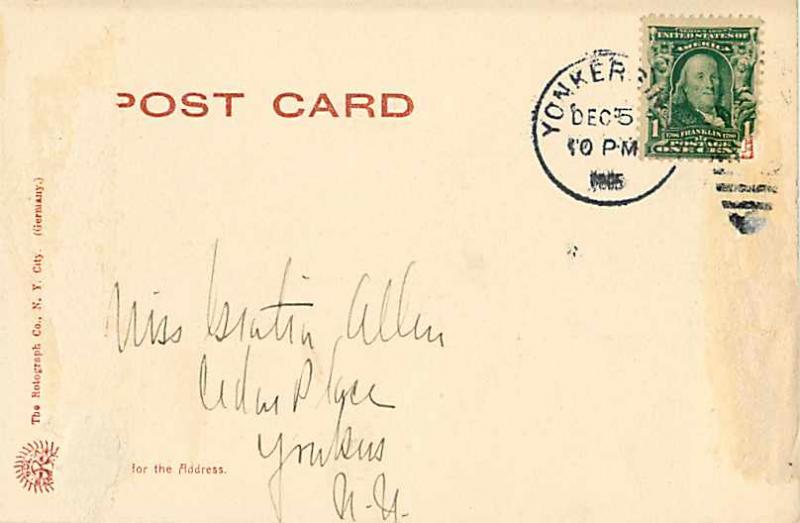 Cascadilla Gorge Ithaca New York NY 1905 UNDivided Back