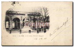 Auch - The Hall and the Statue Generale Spain - Old Postcard