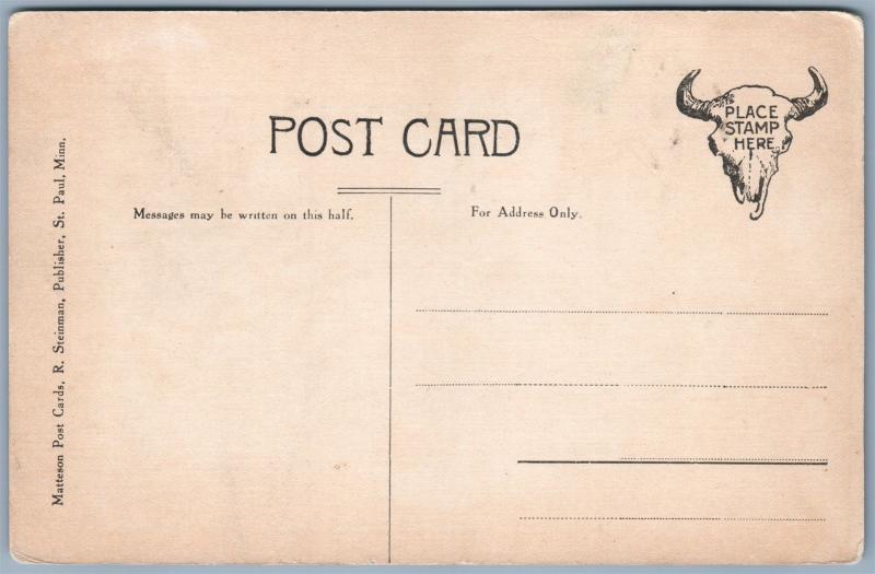 WHERE IS MOTHER ANTIQUE POSTCARD by MATTESON ST.PAUL MN AMERICAN INDIANS