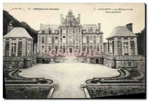 Old Postcard Chateaux Calvados Balleroy Le Chateau and two pavilions