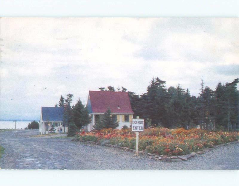 Pre-1980 CHALET COTTAGES AT MOTEL Fundy National Park - Alma NB E8842