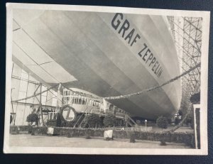 Mint Germany Real Picture Postcard Graf Zeppelin LZ 127 Departure