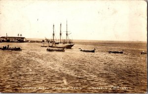 RPPC Landing Party, US Occupation of Veracruz April 21 1914 Vintage Postcard K67