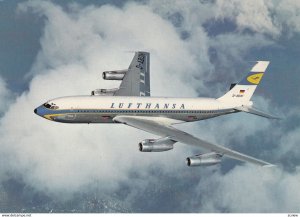LUFTHANSA Airlines Boeing 720 B Jet Airplane , 1960s