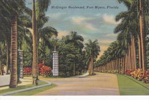 Florida Fort Myers McGregor Boulevard 1960
