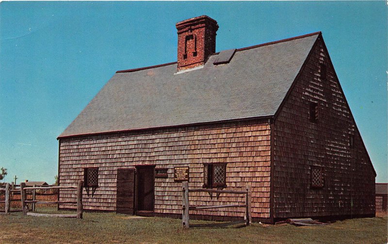 Natucket Massachusets 1960s Postcard Nantucket's Oldest House